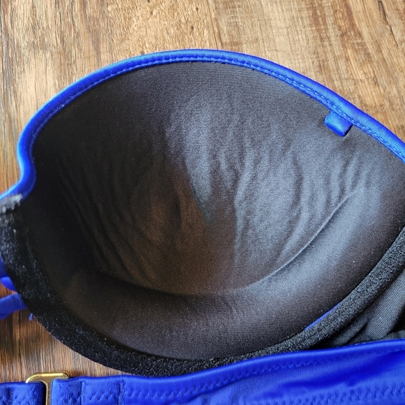Victoria's Secret Royal Blue Push Up Strapless Bandeau Bikini Top - Picture 3 of 6